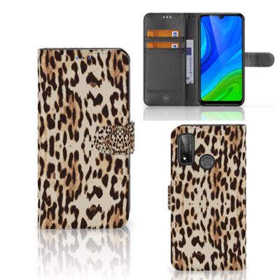 Huawei P Smart 2020 | Telefoonhoesje | Met pasjeshouder | Leopard