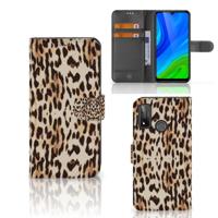 Huawei P Smart 2020 | Telefoonhoesje | Met pasjeshouder | Leopard