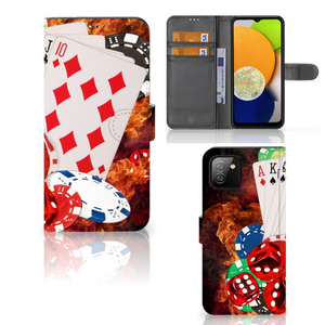 Samsung Galaxy A03 Wallet Case met Pasjes Casino