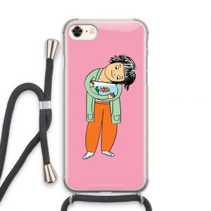 Visknuffel: iPhone 8 Transparant Hoesje met koord