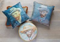 Beddinghouse Beddinghouse x Van Gogh Museum Self Portrait Vincent Blue sierkussen - thumbnail