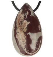 Ruben Robijn Ruben Robijn Edelsteen Druppel Hanger Jaspis Choco (1st) - thumbnail