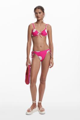 Fuchsia schelpen bikinitop - RED - XL