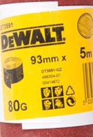 DeWALT DT3591 P80 Schuurpapier, rol 5m x93mm.