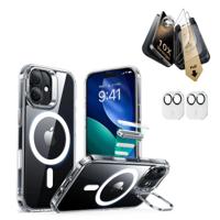 iPhone 17 Bundle Classic Hybrid Magnetic Case (Camera Control, Stash Stand) and Armorite Pro Screen Protector - Clear