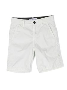 Stone Island Junior short à patch logo - Blanc