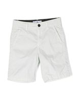 Stone Island Junior short à patch logo - Blanc