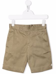 Thom Browne Kids bermuda à rayures RWB - Marron