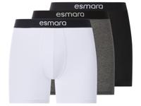 esmara Men Set van 3 heren boxers (Zwart/grijs/wit, L)