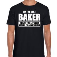 I'm the best baker t-shirt zwart heren - De beste bakker cadeau