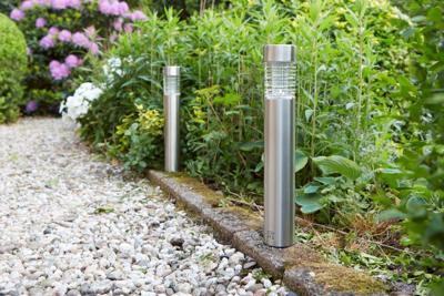 Luxform Lighting solar staande lamp Tacoma RVS 6 x 6 x 37 cm - Luxform lighting