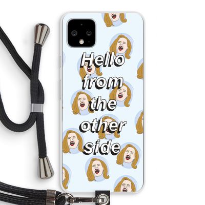 Hello: Pixel 4 XL Transparant Hoesje met koord