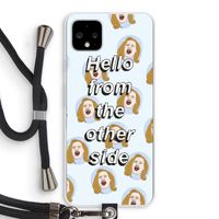 Hello: Pixel 4 XL Transparant Hoesje met koord