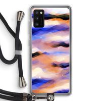 Donkere Wolken: Samsung Galaxy A41 Transparant Hoesje met koord