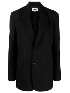 MM6 Maison Margiela blazer à simple boutonnage - Noir