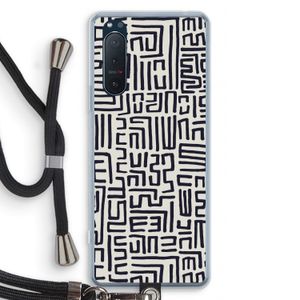 Moroccan Print: Sony Xperia 5 II Transparant Hoesje met koord