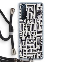 Moroccan Print: Sony Xperia 5 II Transparant Hoesje met koord Moroccan Print: Sony Xperia 5 II Transparant Hoesje met koord