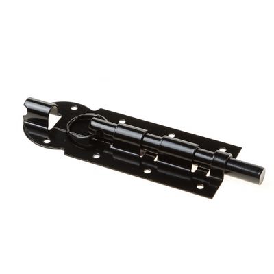 Valgrendel zwart 200mm 74325