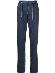 Canali pantalon en jean à lien de resserrage - Bleu