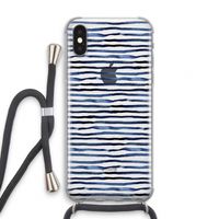 Verrassende lijnen: iPhone X Transparant Hoesje met koord