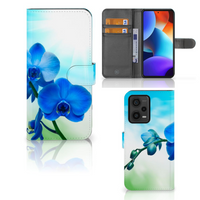 Xiaomi Redmi Note 12 Pro Plus Hoesje Orchidee Blauw - Cadeau voor je Moeder