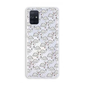 Zwanen: Galaxy A71 Transparant Hoesje