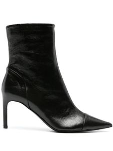 Del Carlo bottines en cuir 70 mm - Noir