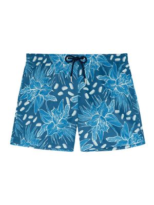 HOM - Beach Boxer - Moorea - blauw, Maat:2XL