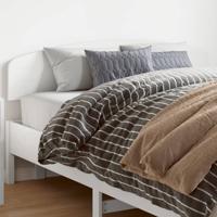 Hoofdbord 150 cm massief grenenhout wit - thumbnail