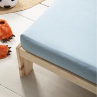 Fresh & Co  Kids Hoeslaken Katoen Kids - Blauw - 60 x 120 Ledikant - 60 x 120