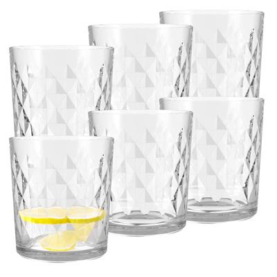 Urban Living Waterglazen/drinkglazen Athene tumbler - 12x - transparant - 260 ml