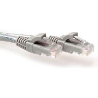 ACT Grijze 3 meter U/UTP CAT6A patchkabel snagless met RJ45 connectoren