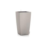 LECHUZA Cubico Color 40 bloempot - complete set, zandbruin