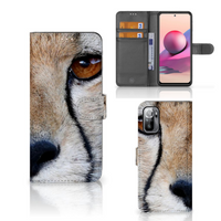 Xiaomi Redmi Note 10/10T 5G | Poco M3 Pro Telefoonhoesje met Pasjes Cheetah - thumbnail