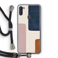 Geo #5: Samsung Galaxy A11 Transparant Hoesje met koord