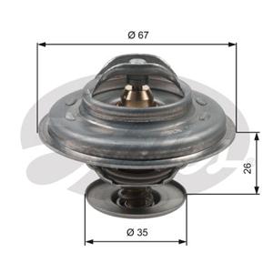 Thermostaat, koelvloeistof GATES, u.a. für BMW, Volvo, Bentley
