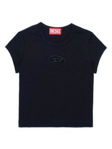 Diesel Kids t-shirt à logo brodé - Noir