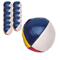 Jongleerbal - 12x - gekleurd - 6,5 cm - sport en spel ballen - circus artiest