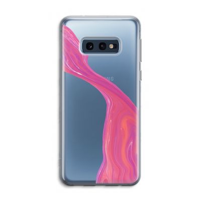 Paarse stroom: Samsung Galaxy S10e Transparant Hoesje