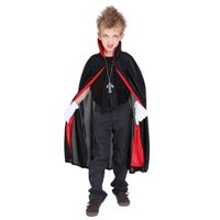 Dracula/vampier verkleed cape voor kinderen 152/164 (10-12 jaar)  -