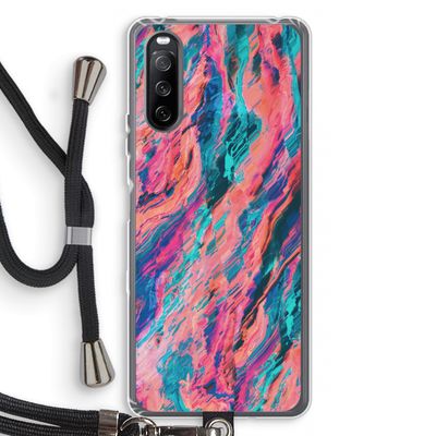 Electric Times: Sony Sony Xperia 10 III Transparant Hoesje met koord