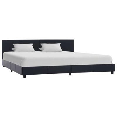 Bedframe kunstleer zwart 180x200 cm