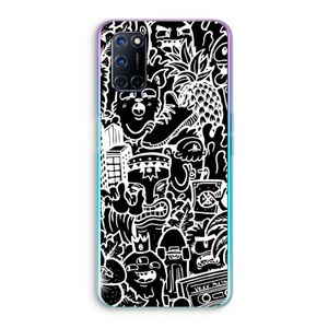 Vexx Black Mixtape: Oppo A92 Transparant Hoesje