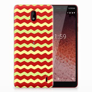 Nokia 1 Plus TPU bumper Waves Yellow