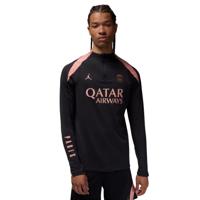 Nike Paris Saint-Germain x Jordan Strike Trainingstrui 1/4-Zip 2024-2025 Zwart Roze Nike Paris Saint-Germain x Jordan Strike Trainingstrui 1/4-Zip 2024-2025 Zwart Roze