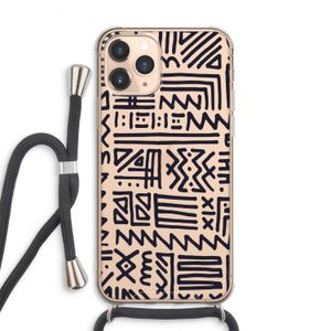 Marrakech print: iPhone 11 Pro Max Transparant Hoesje met koord