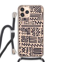 Marrakech print: iPhone 11 Pro Max Transparant Hoesje met koord