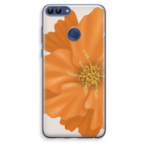 Orange Ellila flower: Huawei P Smart (2018) Transparant Hoesje