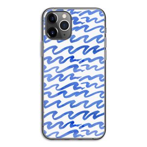 Blauwe golven: iPhone 11 Pro Transparant Hoesje