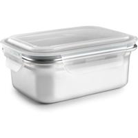 Lunchbox Ibili 669308 Zilverkleurig Roestvrij staal Rechthoekig 800 ml